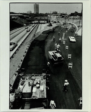 Construction on I-75/85 North, June 18, 1978