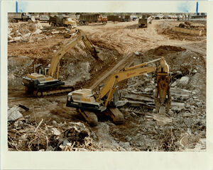 Removing Rubble From the Old Rich's Building (2)