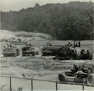 Bulldozers on the Chattahoochee River Banks, July 25, 1971