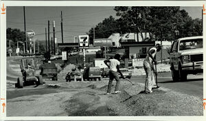 Busy Traffic at Peachtree Corners, August 4, 1983