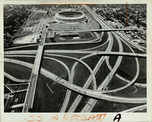 Aerial View of The Atlanta Interchange, August 6, 1971
