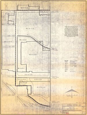 Bedford-Pine Urban Redevelopment Area: Zoning Changes Map
