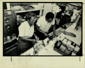 Cooks Prepare Food At Rib Shack, July 24, 1989