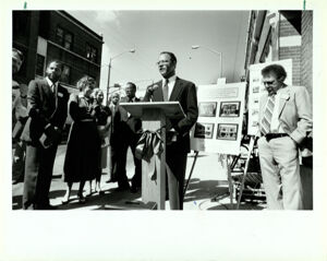 Auburn Avenue Renovation, Ribbon Cutting Ceremony, March 30, 1989