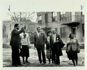 Atlanta Subsidized Housing, Administration of the Atlanta Housing Authority and the Federal Department of Housing and Urban Development Tour University Homes Housing Project with Plans to Improve, December 11, 1987