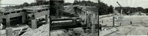 Bridge Construction sites, July 25, 1954
