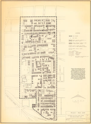 Buttermilk Bottoms, North Avenue Urban Redevelopment Area: Project Area Map