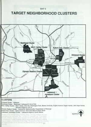Target neighborhood Clusters: Map 5