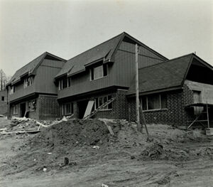 Atlanta Model Cities Program, Construction of Housing Project in Peoplestown, April 16, 1972