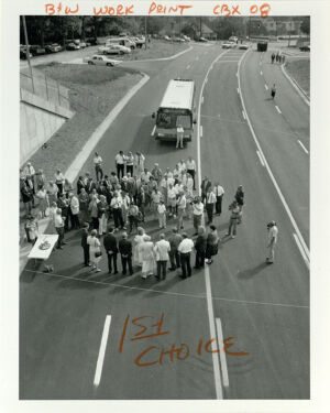 Roads and Highways, City of Marietta and Cobb County Officials Gather for the Official Opening of the last Segment of the 120 Loop, June, 5 1989