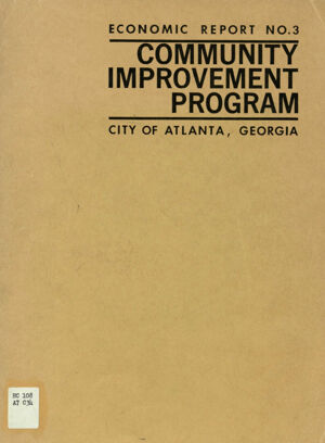 Marketability study: economic report no. 3, Community Improvement Program