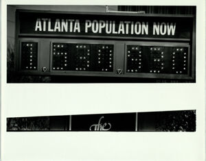 Atlanta Population Sign, March 16, 1984