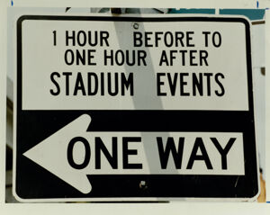 Atlanta Fulton County Stadium, Traffic Regulations around Atlanta-Fulton County Stadium, September 13, 1991