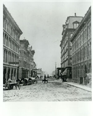 Georgia History Pre-1900, View of Historic Pryor Street in 1875