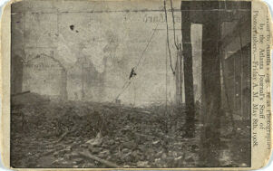 Georgia History Pre-1900, Postcard with Image of Atlanta Fire Damage, May 8, 1908