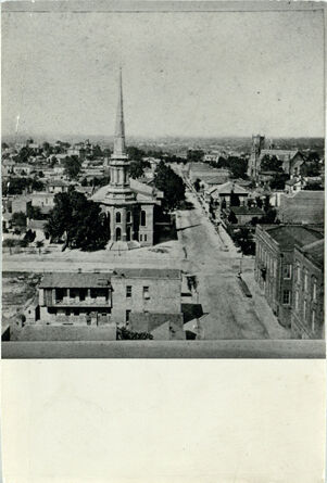 Georgia History Pre-1900, View of First Baptist Church and First Methodist Church