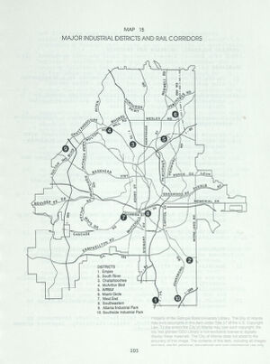 Major Industrial Districts and Rail Corridors