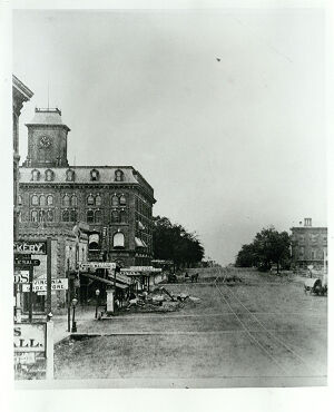 Georgia History Pre-1900, View of Historic Marietta Street in 1875