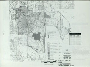 15 Year Land Use Comprehensive Development Plan: NPU W, 1995