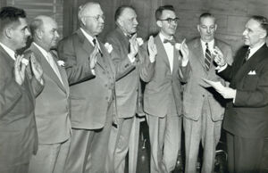 Atlanta City Council, Mayor William Hartsfield Swears in New City Council Members, January 8, 1952