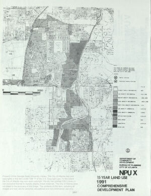 15 Year Land Use Comprehensive Development Plan: NPU X, 1991