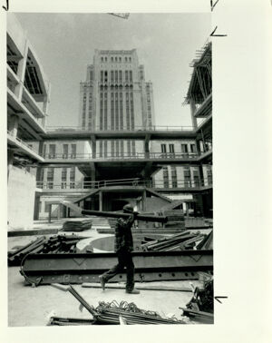 Atlanta City Hall, Construction of the City Hall Annex, March 25, 1988
