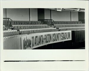 Section Turned into Skyboxes at Fulton County Stadium