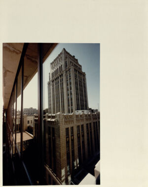Atlanta City Hall, Reflection of Old City Hall in the Windows of City Hall Annex, March 16, 1989