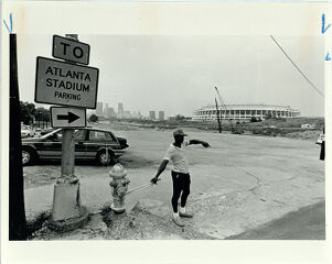 Parking Outside Atlanta Braves Stadium