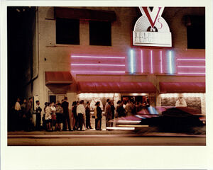 Large Crowd Gathered Outside the Popular Club V's On Peachtree, September 27, 1992