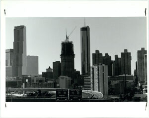 Construction of 191 Peachtree Office Tower in Downtown Atlanta, November 10, 1989