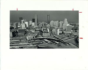 Atlanta Skyline with new highway construction