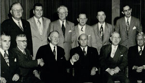 Retiring City Officials, mayor and New Aldermanic Board, December 29, 1953