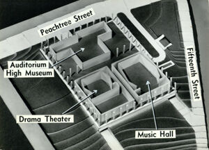Atlanta Memorial Arts Center, Proposed Model for Cultural Center, March 13, 1964