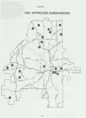 1991 Approved Subdivisions: Map 18