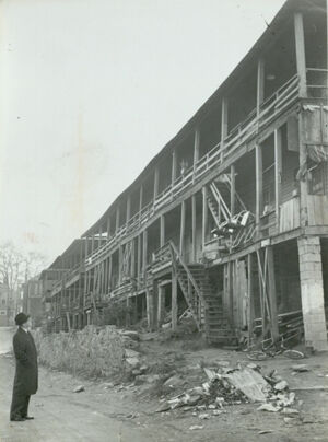 Bedford Pine, Dilapidated Housing on Pine Place, November 28, 1961