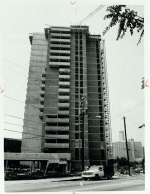 Bedford Pine, Bedford Place Apartments on Ralph McGill Boulevard, July 16, 1981