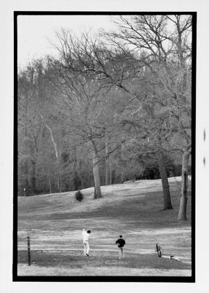 Golfers on the Candler Park Golf Course, January 30, 1990