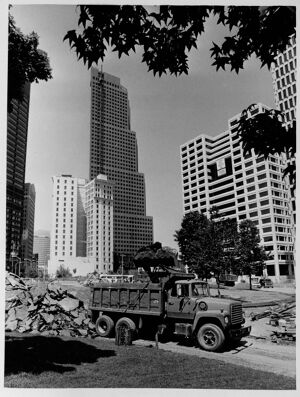 Construction in Central City Park, undated