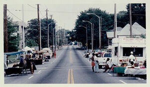 Vendors line up on Georgia Avenue for the annual summer festival, undated