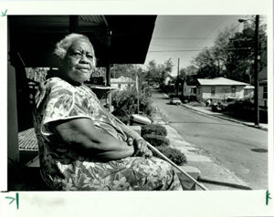Eula Leake, 81, Living in Vine City Since 1942, Says Georgia Dome Might Upset Quite Neighborhood, November 1, 1987