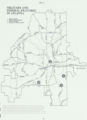 Military and Federal Features in Atlanta: Map 8