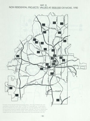 Non Residential Projects Valued at $500,000 or More, 1990
