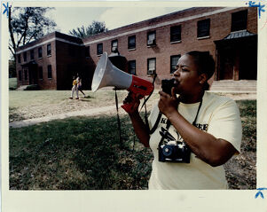 Jeanette Jackson, Tries to Get Residents of Techwood Homes to Come Out and Vote, October 2, 1991