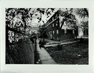 Area where Tech Students were Assaulted Behind Boarded Up Project Building on Techwood Dr.
