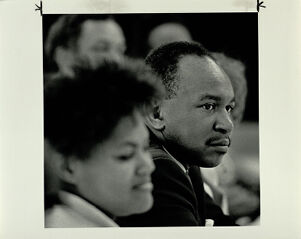 John Watson, manager of Techwood Homes Listens in at the Atlanta Housing Project Meeting