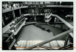 Empty skating rink in the Omni International, May 13, 1983