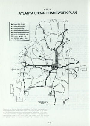 Atlanta Urban Framework Plan: Map 11