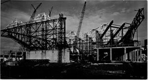 Construction of the Atlanta Coliseum, January 20, 1972