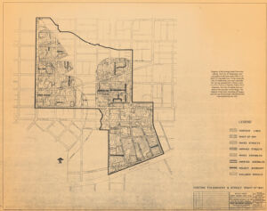 Butler Street Urban Renewal Study Area: Existing Topography and Street Right Of Way